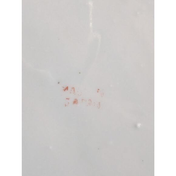 Red Crowned Crane Japanese Celadon Porcelain Early 20th Century Vintage Plates - Picture 8 of 16